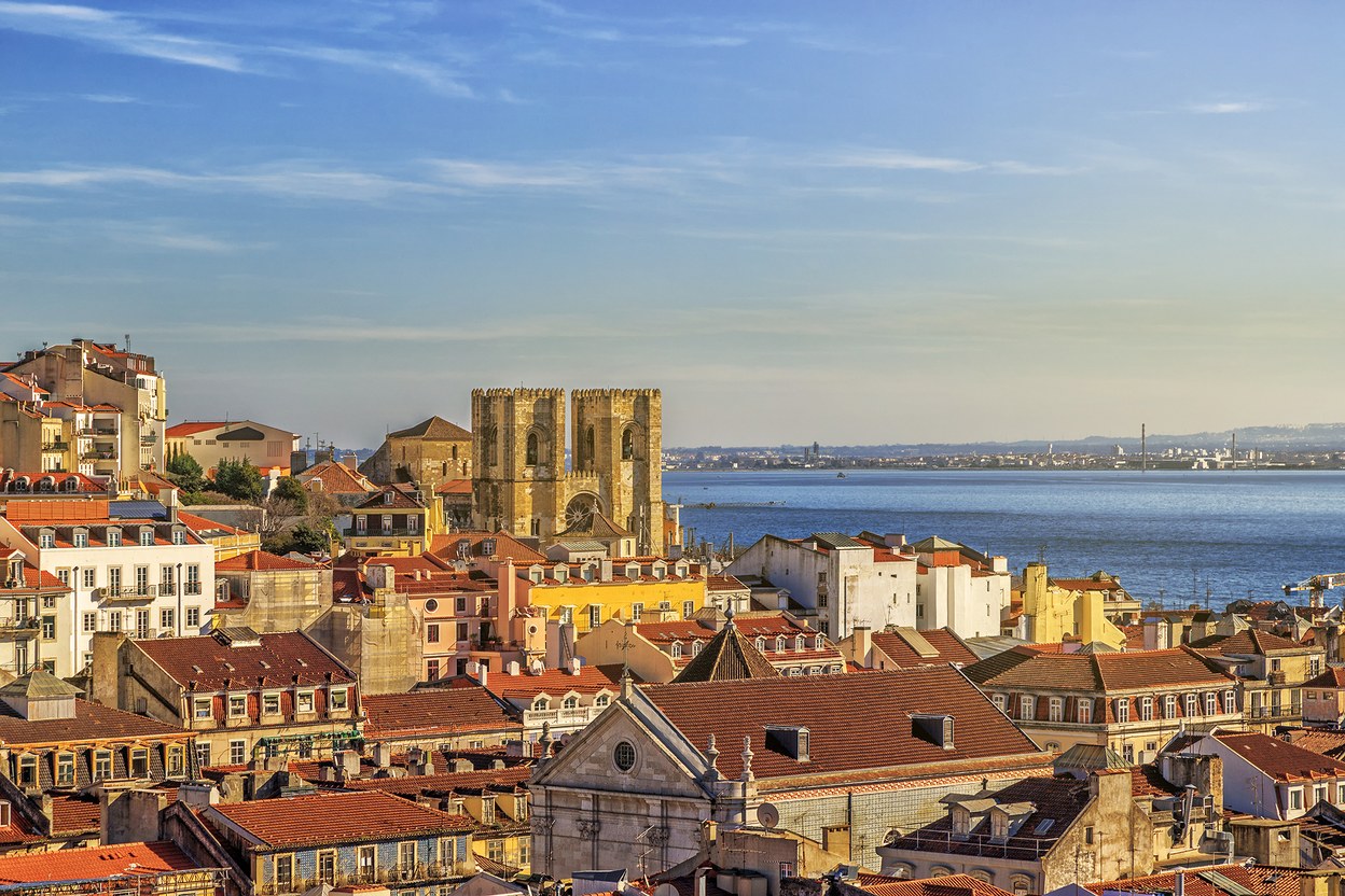 Vista de Lisboa, destino de viagem